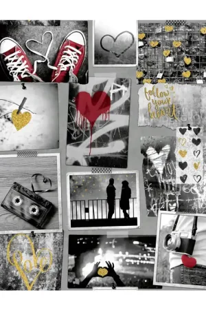 Hete Deal Ontdek Dutch Wallcoverings Freestyle Vinylbehang Liefde A10302